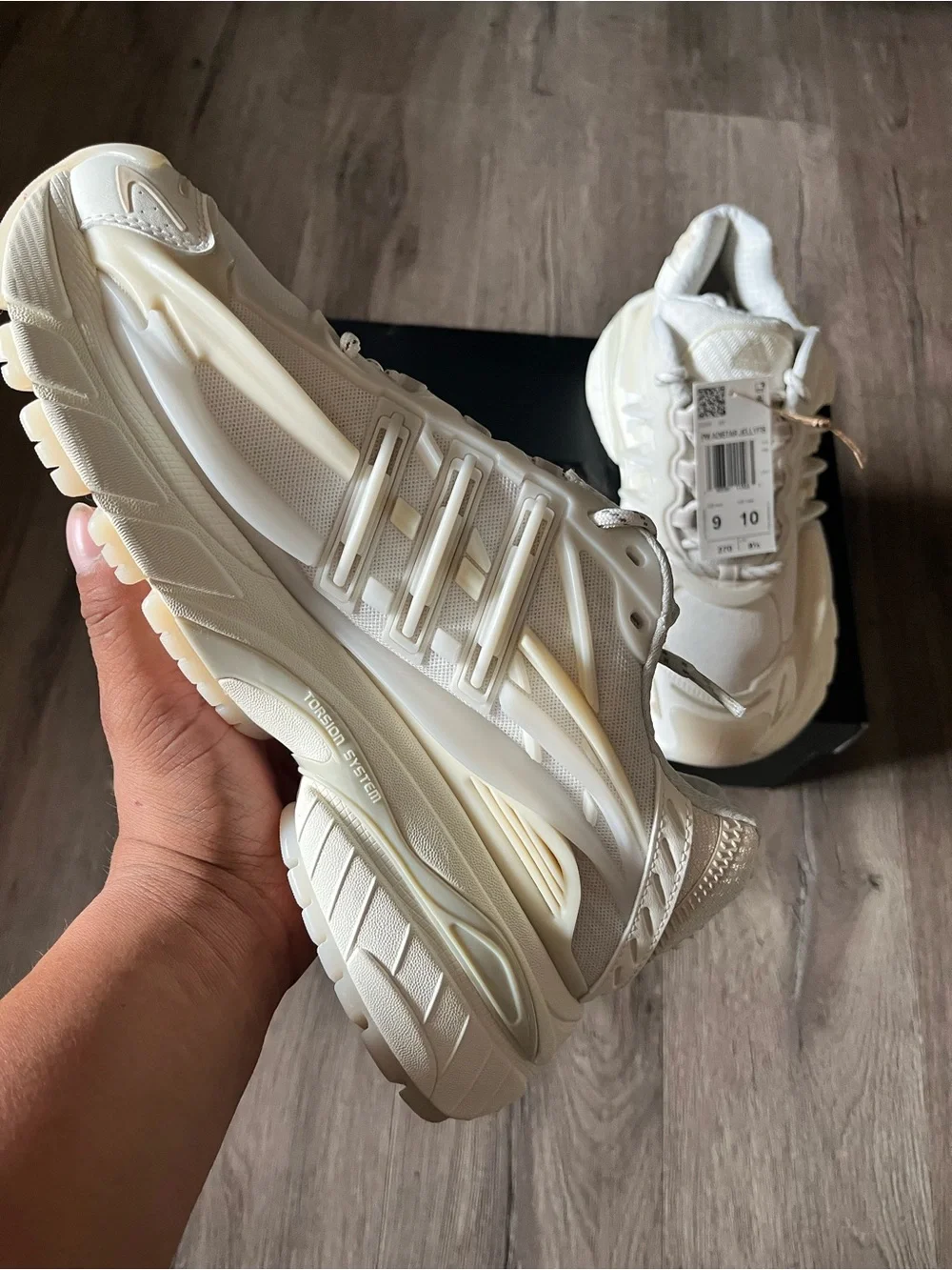 adidas Originals PW Adistar Jellyfish White Low Top Lace-Up Sneaker KH6730